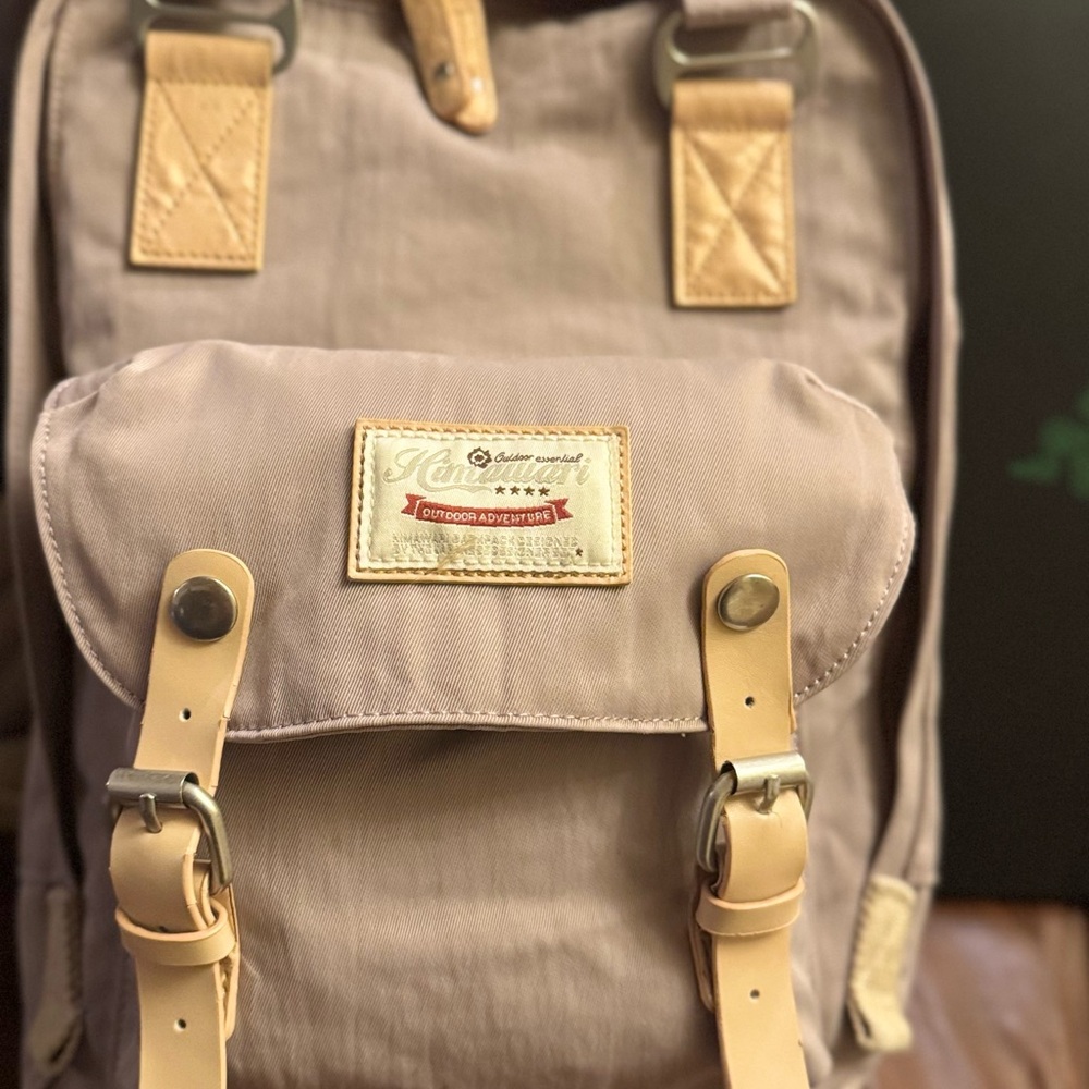 Beige Backpack